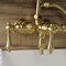 Kingston Brass AE19T7 3-3/8 Inch Wall Mount Tub Faucet with Hand Shower, Brushed Brass AE19T7 - alternate 4